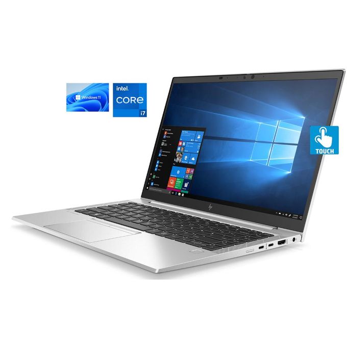 Hp EliteBook 840 – Intel Core i7- TOUCHSCREEN -16GB RAM-1000GB SSD Backlit Key FP Reader-10TH GEN- Windows 11 Pro